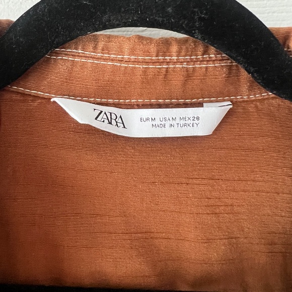 Zara Western Crop Blouse with Tie Front - Picture 4 of 7